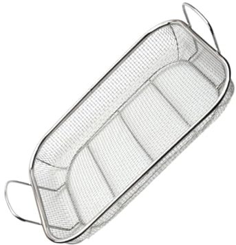 BESPORTBLE Edelstahl-grillkorb Mit Abtropfschale Tragbarer Aufbewahrungs Und Trockenkorb Für Grillgemüse BBQ-abtropffläche Für Lebensmittel