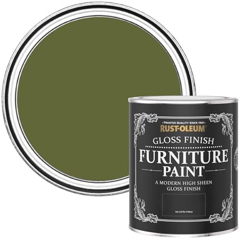Rust-Oleum Green Furniture Paint in Gloss Finish - Jasper 750ml