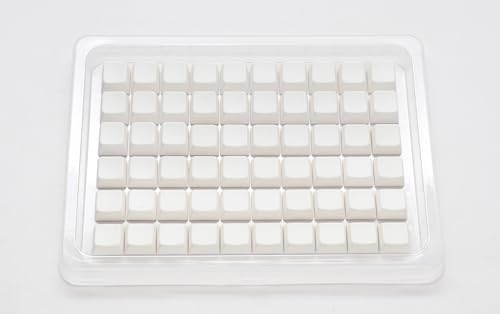 Ducky White Blank 132 Key MDA Profile PBT Keycap Set