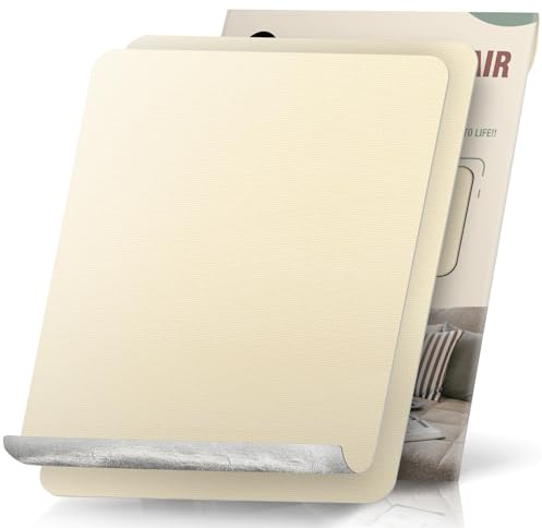 Parche Adhesivo de Tela, 23x28 cm 2 pièces Exterior Parches de Reparación de Lona, Impermeable Parches para Tela Autoadhesivo para Sofá, Cortina, Toldos, Asiento de Coche, Tumbona, Beige
