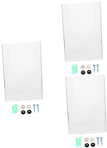 GETAJGHSD 3 Stk An der Wand montierter Informations ständer einzelner Ordnerhalter Aktenordner mit Einzeltasche für die Wand büroablagen office organizer bücherregal Dateianzeige-Organizer