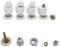 Shower Door Rollers Shower Door Rollers 15-17 Hole Size 4-8mm Glass Doors Quick Release Type Steam Cabin Enclosures Shower Door Wheels(25mm)