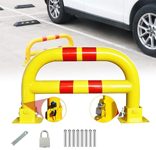 XFQZJG, Barriera per Posteggio Auto, Spazio per Auto, Spessore del Tubo Rinforzato, Doppia Protezione di Blocco, Sollevare e Bloccare, Barriera Automatica di Protezione per Vialetti di Parcheggio