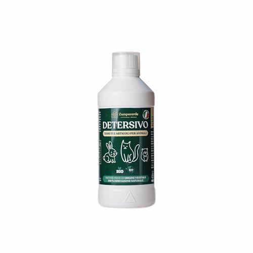 Detersivo Delicato Bio per Ambienti Animali | Zampaverde Eco Wash per Vestiti, Cucce, Coperte | Vegetale, Senza Allergeni | 35 lavaggi | Sicuro, Naturale, Non Tossico