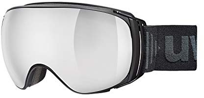 Uvex Unisex – Erwachsene sportiv FM Skibrillen, Black matt, one Size