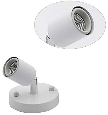 Singeru Mini spot mural orientable en céramique - Blanc - 4 flammes - Intérieur - Diamètre : 4,3 cm - Classe énergétique A + - Blanc