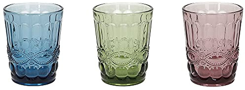 Tognana Madame, Set 3 Bicchieri cc 230, Vetro, Multicolore