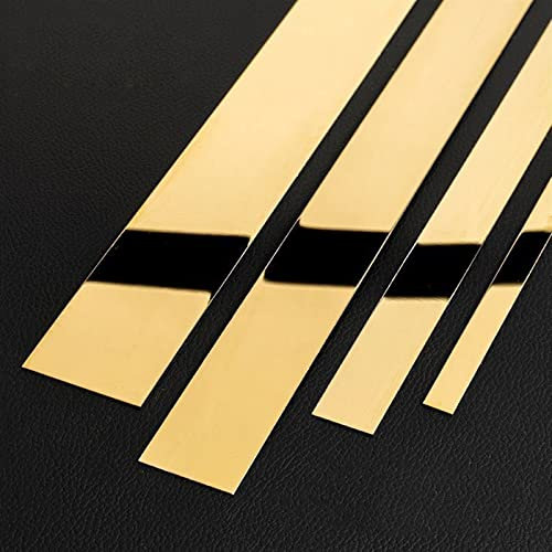 FORVOLWCO 10M Metallisch Spiegelartig Zierleisten Selbstklebend Bordüre Tapete Flexible Zierleisten Sparpaket, Ultra Dünn Kronenformen, Deckenleiste, Schälen und Aufkleben