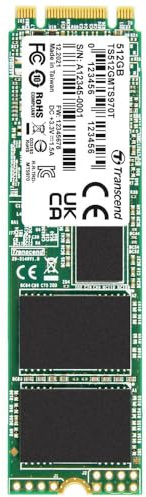 Transcend MTS970T 512GB Internal M.2 SATA SSD 2280 SATA III Retail TS512GMTS970T
