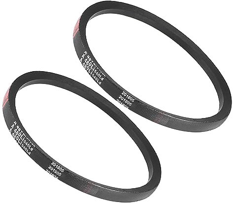 Kozelo 2uds A-480Li/A19 Transmisión Trapezoidal Correa [13mm Ancho x 8mm Altura] A-Sección Caucho Transmisión Correa Envuelta para Transmisión Uso 480mm Interna Circunferencia