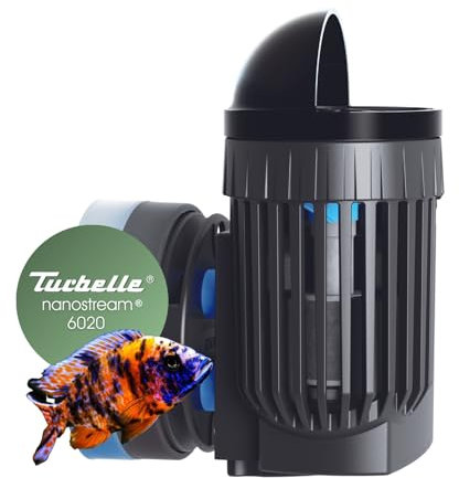 TUNZE Strömungspumpe Turbelle nanostream 6020 I Pumpe mit 2.500l/h Strömungsleistung I Propellerpumpe mit Magnet Holder & Silence Klemme bis 12mm Glasstärke I Wasserpumpe für Süßwasser-Aquarium