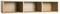 Composad | Hängeschrank der Linie Mundi mit 3 Fächern, Wohnzimmermöbel, modern und elegant, (BxHxT) 25 x 123,2 x 30 cm, Farbe Honigeiche, hergestellt in Italien