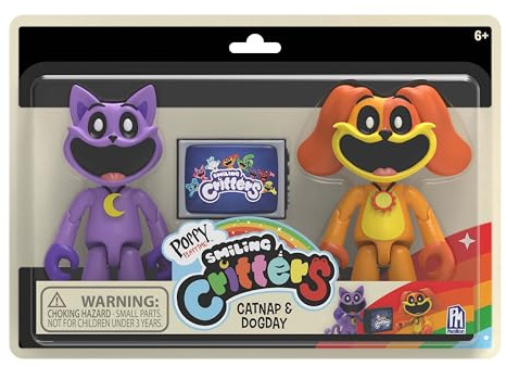 Poppy Playtime Collector Set Smiling Critter Pack 2 Figuras Coleccionables Serie 3 | Figuras Roblox y Videojuego de Terror | Personajes Colección para Niños y Fans Gaming | Juguete Oficial
