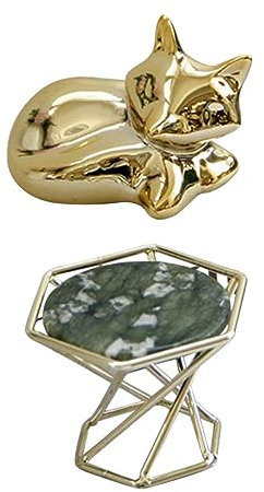 Amosfun Keramik Fuchs Modell Tier Dekoratives Desktop Dekoration Fuchs Form Büromaterial Hauswarming Geschenk