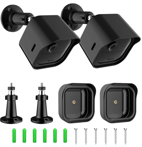 2 Stück Blink Outdoor-Kamerahalterung für Blink Outdoor 4th & 3rd – Wetterfeste Blink Outdoor-Kamerahalterung mit Schutzgehäuse, um 360° drehbar und um 90° neigbar, Verstellbarer Ständer Zubehör