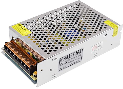 Strömförsörjning 5V 10A DC Transformator Switchat Nätaggregat 5 Volt 50W LED Drivrutin