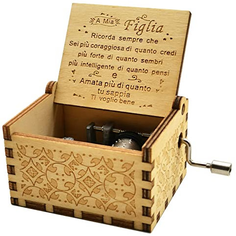 Luteney Regalo per Figlia Speciale,Idea Regalo per Figlia Compleanno,You Are My Sunshine Carillon per Figlia