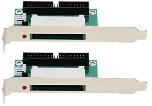 CENMEN 2X 40-Pin Compact Flash Card À 3.5 IDE Convertisseur Adaptateur Pci Bracket Back Panel