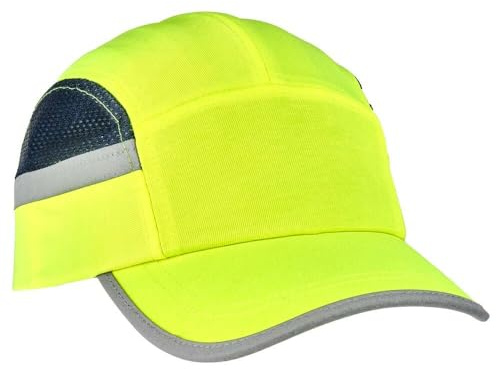 Safety Bump Cap, Baseball Cap Style Head Protection, Lightweight, Lime, SAFEGEAR