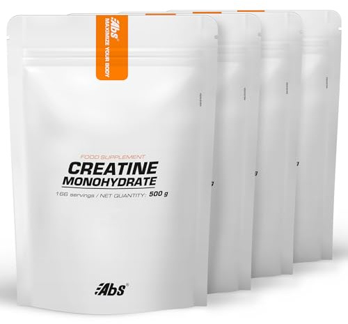KREATIN MONOHYDRATE * 4 påsar med 500 g * muskler och skelett, sportprestanda (muskelsmärta, återhämtning) (2 kg)