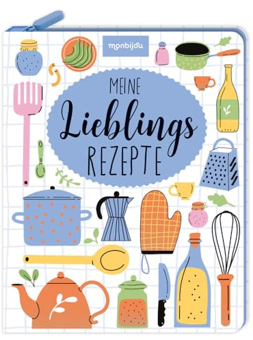 Meine Lieblingsrezepte - Eintragbuch mit Reißverschluss: Rezeptbuch mit Register und Reißverschluss