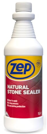 Zep Natural Stone Sealer 1L – Water-Based Tile Sealant & Concrete Floor Sealer for Long-Lasting Protection