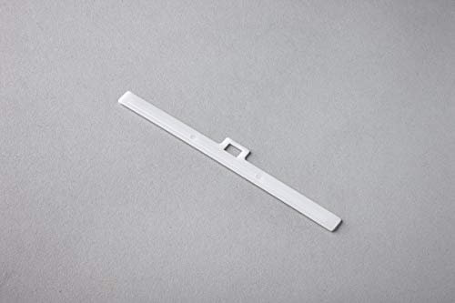 EveryHome Vertikaljalousie, 10 Stück, 127 mm, Weiß, Kunststoff, Innenmontage, Manuell