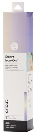 Cricut Smart Iron-On Heat-Transfer Vinyl | 1 Sheet | 33cm x 2.7m | Holographic Translucent Blue, (9ft), 2008681