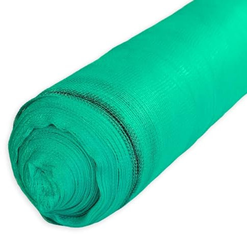 TECPLAST Filet d'échafaudage Vert 3,07x50 m 50EC - Qualité PRO - Filet de protection d'échafaudage pour chantier - Pare-gravats