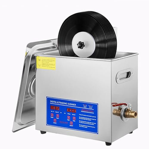 XLTEAM Ultraschallreiniger, 6L Schallplatten-Ultraschallreiniger, 180 W Mit 40.000/s Hochleistungs-Ultraschallreinigung, 0~30 Min. Timing, Für Schmuckuhrenhaltergläser