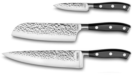SABATIER TROMPETTE Carbon - Set de 3 couteaux de cuisine