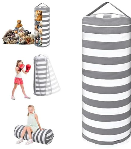 Sitzsack Kuscheltier Stofftieren Aufbewahren für Kinder,200l Sitzsack Bezug mit PlüSchtier FüLlung als StüHle Sofa-Sitz Bodenkissen,fur Kinderzimmer Schlafzimmer