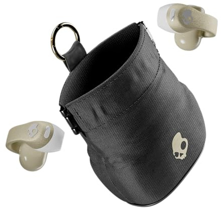 Skullcandy Push 720 Open Wireless Open Ear Bluetooth-öronsnäckor, hörlurar, vattentät, Clip-On lätt design, 30 timmars batteri, trådlös laddningspåse, mikrofon för iPhone Android - Glimmer