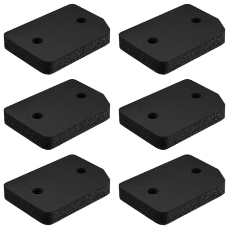 Torkfilter, 6 stycken för Miele filter T1 9164761 värmepumpstorkare | för Miele torkfilter, fin/grov 207 x 157 x 30 mm svampfilter torkare reservdelar skumfilter torkare tillbehör
