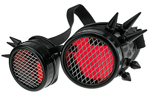 MFAZ Morefaz Ltd Welding Cyber Goggles skyddsglasögon svetsning solglasögon Steampunk Goth Round Cosplay glasögon party Fancy Dress