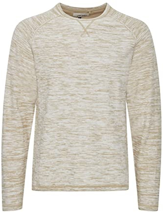 Blend 20714335 - Maglione da uomo in maglia fine con scollo rotondo O-Neck melangiato, 3XL