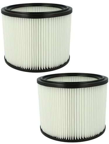 vhbw 2x Filterelement kompatibel mit Eibenstock SS 1400, 1401 L Nass-/Trockensauger - Feinstaubfilter, Papier/Gummi