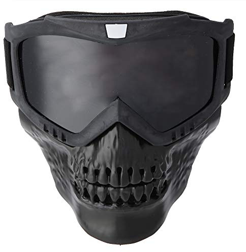 Unisex Utomhus Avtagbara Motorcykelglasögon Hjälmmask Skidsport Motorcykelracingglasögon (Grå)