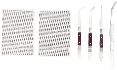 El kit de soldadura de joyería de 6 piezas incluye 1 placa de bloque de reparación para principiantes, 2 tablas de cerámica, 1 pinza, 3 pinzas de soldadura para herramientas de