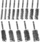 ASNOMY 14Pcs Spazzole con Foro in Acciaio inox per Trapano, Metallica Spazzola Cilindrica da 8 a 25 mm, con Asta Esagonale, Spazzole Abrasive per lucidatura, levigatura, trapano a percussione