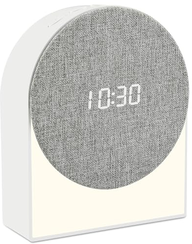 Ayybboo Despertador Infantil Bluetooth Digital con Temporizador,Luz Nocturna,Ayuda para Dormir,6 Tonos de Alarma,Ideal para Habitación Infantil,Dormitorio,Cocina