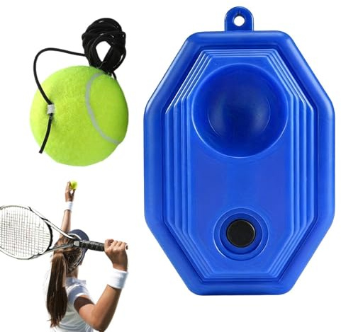 Ensam tennisenhet, praktisk utrustning, sport med bollar ingår, modernt verktyg med kompakt format, 8,07x8,07x1,77 träningskategori, praktisk lösning för vuxna