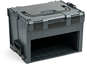 Bosch Sortimo LS-Boxx 306 in Anthrazit Werkzeugkoffer Set | Innovatives Transportsystem | Bosch Werkzeugkoffer Leer | Kompatibel mit L-Boxx
