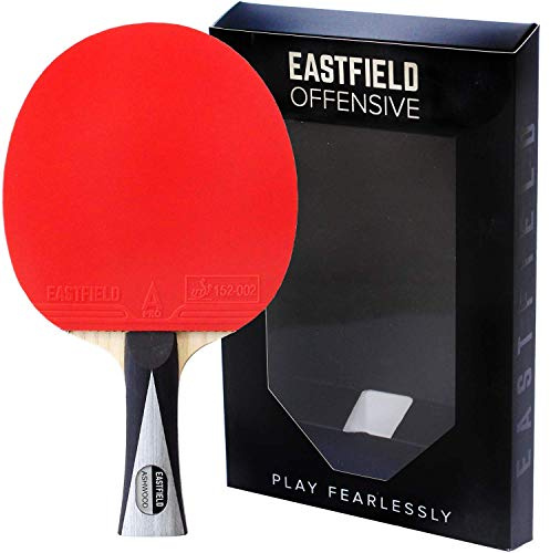 Eastfield Offensive Professional Table Tennis Bat - Advanced & Elite Ping Pong Racket, ITTF Approved Professional Spin Rubber, 7-Ply Carbon Blade, Premium Competition Paddle
