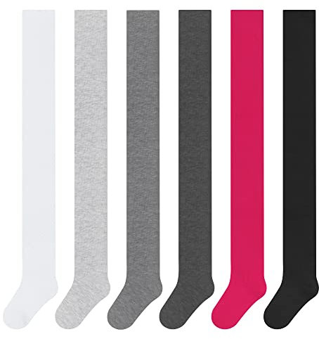 Libella 6er Kinder Mädchen Strumpfhose Kinder Strumpfhose für Mädchen Baumwolle Strumpfhosen mehrfarbig 27246 122-128