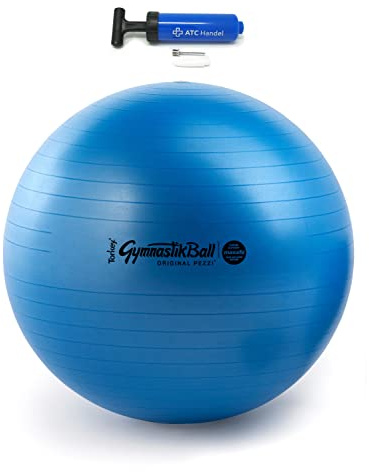 Pezzi - Palla da ginnastica Maxafe Ø 42, 53, 65 e 75 cm in tutti i colori, portata fino a 400 kg, fitness, riabilitazione, terapia, ginnastica, aerobica e come palla da seduta per ufficio