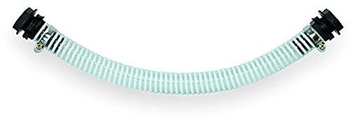 GASMIS Conector de barril de lluvia de 3/4 pulgadas, rebosadero de barril de lluvia, conexión 3/4, manguera interior de 25 mm, manguera de conexión de 100 cm, transparente