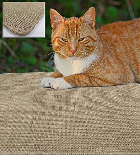 Alfombra Rascador Gatos Grandes y pequeños, de Yute Natural para Proteger Tus Muebles y Textiles, afila uñas sin dañar tu hogar. De 50x100cm