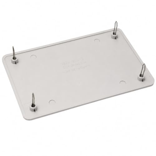 CABLEPELADO Tapa de caja de registro rectangular | Tapa para caja de derivación empotrada | Fijación a presión mediante dos pestañas | Tapa para cajas de 200x130 mm | Blanco