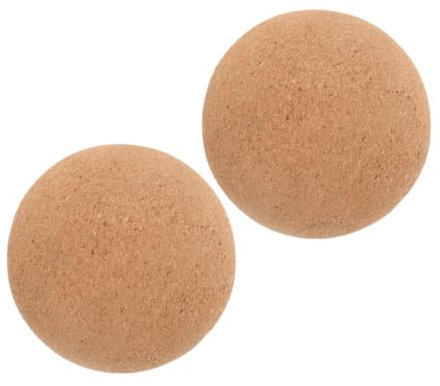 Yardwe 2stücke Kork Massagebälle Für Yoga Und Fitness Rücken Und Nackenmassageroller Muskelentspannung Selbstmassagehilfe Wellness-tool